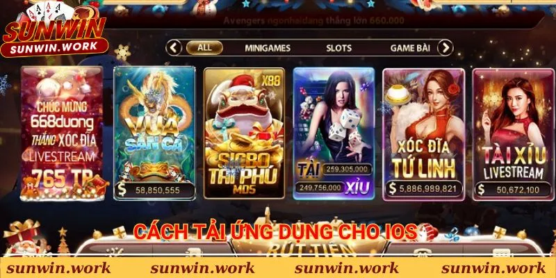 Cách Tải app game Sunwin cho IOS 