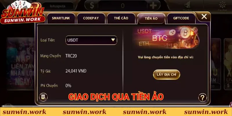 Giao dịch qua tiền ảo