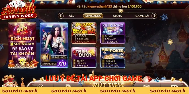 Lưu ý để tải app chơi game thành công